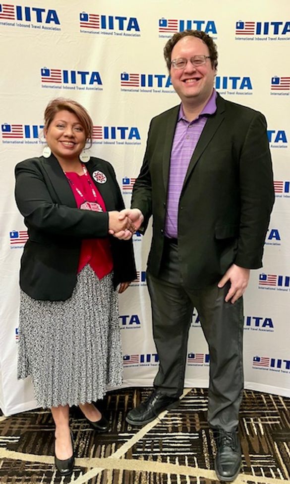 Pictured: Sherry L. Rupert, CEO, American Indian Alaska Native Tourism Association and Roni Weiss, Executive Director, Travel Unity Pictured: Sherry L. Rupert, CEO, American Indian Alaska Native Tourism Association and Roni Weiss, Executive Director, Travel Unity