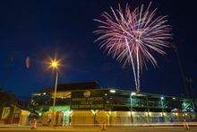 A fireworks show will place at historic Jackie Robinson Ballpark following the conclusion of the Daytona Tortugas minor league baseball game on July 4. 