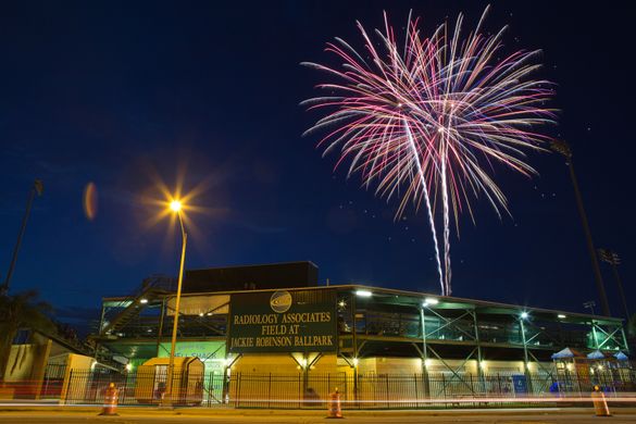 A fireworks show will place at historic Jackie Robinson Ballpark following the conclusion of the Daytona Tortugas minor league baseball game on July 4. A fireworks show will place at historic Jackie Robinson Ballpark following the conclusion of the Daytona Tortugas minor league baseball game on July 4.