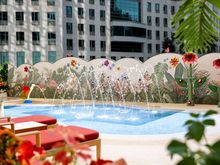 The water play area features water cannons and water tunnels to ensure an enjoyable experience for kids of all ages
