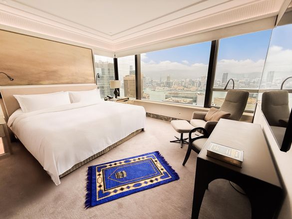 Each room is equipped with a Qibla directional sign to maintain guests in their daily religious practices. Each room is equipped with a Qibla directional sign to maintain guests in their daily religious practices.