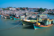 Malay fishing boats, Penang, Malaysia