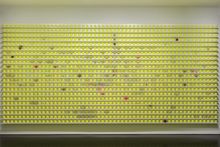 David Shrigley's Tennis Ball Exchange in Mayfair, 2022.