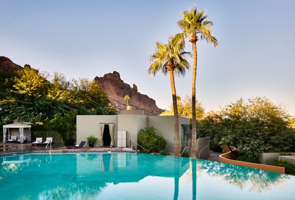 Infinity Pool at Sanctuary Camelback Mountain. Infinity Pool at Sanctuary Camelback Mountain.
