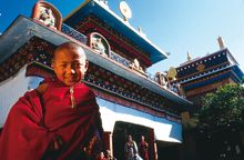 Yong monk in Bhutan