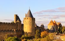 France: Medieval fortress in Carcassonne 