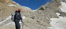 Approaching Mazeno La high pass (5,400m)
