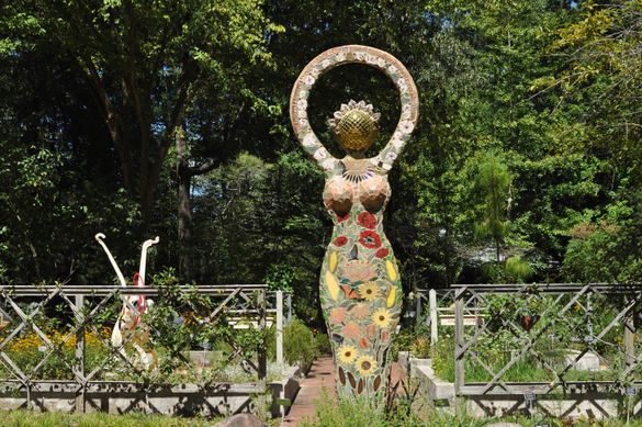Sculpture in the Garden in the Botanical Garden