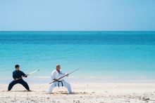 [HOSHINOYA Okinawa] Ryukyu Karate Stay Practice on Beach