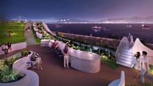 [RISONARE Shimonoseki] Nami Nami Terrace Night View