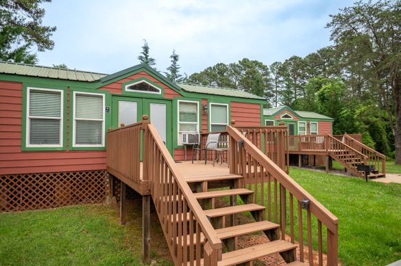 Tiny home cabins are available at Spacious Skies Peach Haven. Tiny home cabins are available at Spacious Skies Peach Haven.