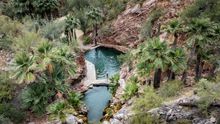 Castle Hot Springs, Hot Springs, ariel shot