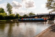 Aethel the new Unlock Runcorn boat on the Bridgewater Canal