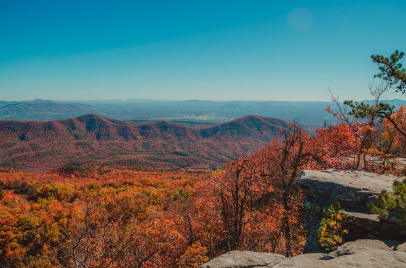 McAfee Knob (Roanoke, VA - Appalachian Trail) overlook during fall McAfee Knob (Roanoke, VA - Appalachian Trail) overlook during fall