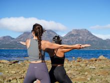 Yoga with a view on Picnic Island
