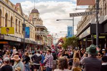 Canada's Imagicario at the 2025 Fremantle International Street Arts Festival.