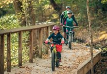 Biking trails at Rotary Park are fun for the whole family.
