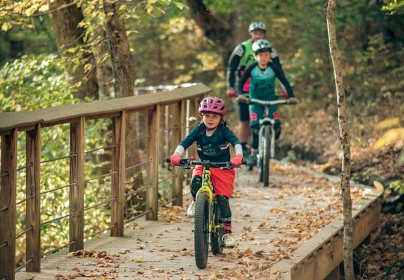 Biking trails at Rotary Park are fun for the whole family.