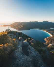 Wineglass Bay from Wineglass Bay Track Lookout