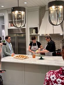 PICTURED: L to R – Sid Evans, editor in chief of Southern Living, Kinsey Muller and Jess Sagun of Winna’s Kitchen