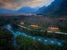A hidden gem amidst the wilderness, Blue Diamond Retreat is surrounded by lush forests, imposing mountains and winding rivers and lakes.