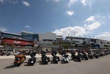 The Official Biketoberfest® Welcome Center located trackside in Daytona International Speedway’s display area  is one of the stops on the MotoPassport Scavenger Hunt during Biketoberfest® on Oct. 16-19.  