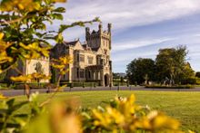 Main entrance and drive at Lough Eske Castle Hotel, Donegal Ireland