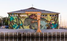 Mural Mangroves and Manatees by Tatiana Suarez