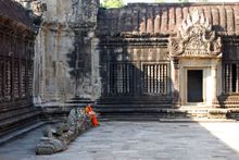 Monk at Angkor Wat Cambodia