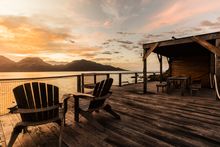 Sunset on Picnic Island Tasmania