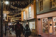 Norwich at Christmas in The Norwich Lanes