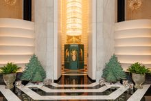 Diptyque-themed Festive Lobby Centrepiece