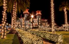 St. Augustine's Night of Lights sets the holiday stage from Mid November through mid-January each year. 