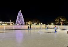Ice skating in Florida! Ancient City Farmstead Christmas Experiences creates a magical holiday atmosphere with Ice Skating, a gigantic Christmas Tree, Reindeer Games and More.