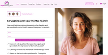 Expat Therapy Hub online platform connecting therapists with expats