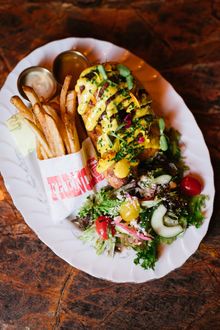 A freshly served dish at Little Bull; a fine-dining experience in Pocho cuisine. Serving an evolving menu of taste fusions; honoring America's ever-changing influences and locally available ingredients.