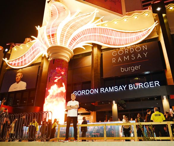 Gordon Ramsay at the Grand Opening of Gordon Ramsay Burger at Flamingo Las Vegas