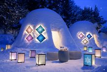 [KAI Tsugaru] Igloos with Traditional Tsugaru Kogin-zashi Patterns