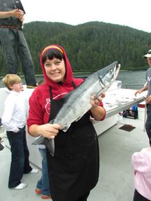 Fresh coho salmon is often on the menu.