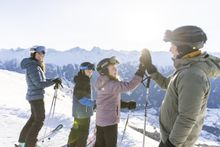 Family skiing in Serfaus-Fiss-Ladis