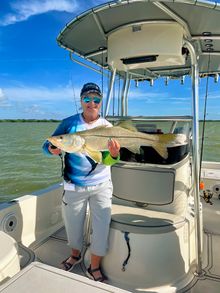 Janet Steiner of St. Augustine, FL celebrated her first-ever inshore fishing experience with a 33.5-inch snook release, earning Top Inshore honors with Capt. Chris Hanson of Scales2Tales during a previous Ladies, Let’s Go Fishing event. Anglers can share 