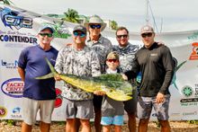 Marina Daniel (Key Largo, Florida), of The Reel Deal, placed third in the Junior Angler Division at the 11th Annual Skippers Dolphin Tournament. Her 15.9-pound dolphin earned her a 0 cash prize and a custom trophy. (Photo by Mary D Griffin Photography)