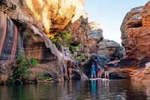 Stand Up Paddleboarding in Cobbold Gorge