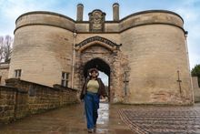 Cara Thompson outside Nottingham Castle