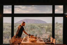 Rockstar views for diners at the new Uluru Kata Tjuta Lodge