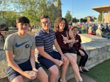 Families enjoy all genres of free music all summer at Clarksville's Downtown Commons.