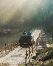 jeep safari at Dudhwa, India