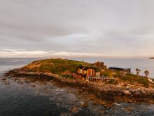 Picnic Island at sunset