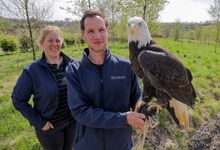 Anna Warnecke, CEO, and Jimmy Robinson, Curator, Birds & Conservation at Kynren - The Storied Lands