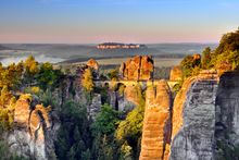 Bastei Bridge in Saxon Switzerland